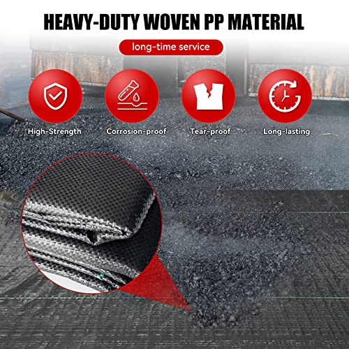 3.2oz 13ftx108ft Driveway Fabric, Premium weed barrier landscape fabric heavy duty Underlayment, Commercial Grade Driveway Road Fabric, Geotextile Fabric for Soil Stabilization, landscaping - size: 3.2oz-13ftx108ft