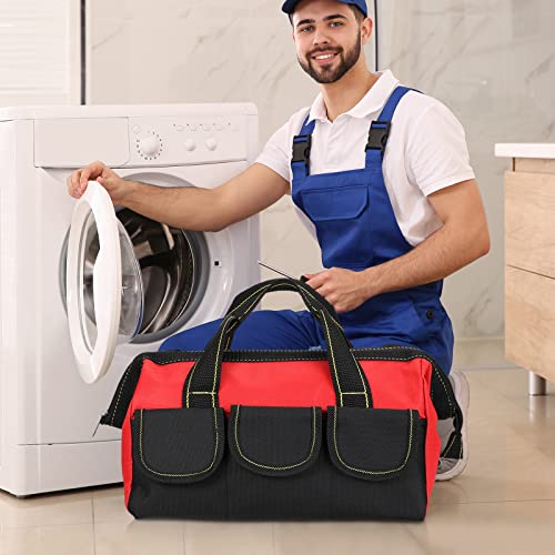 Sanwuta 3 Pack 16 Inch Tool Bags, Classic, Red - color: Red, size: 16 Inch, style: Classic