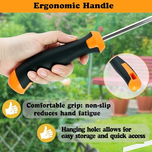 Weed Puller Tool, 2PCS Crack Weeder Garden Weed Pulling Tools Kit