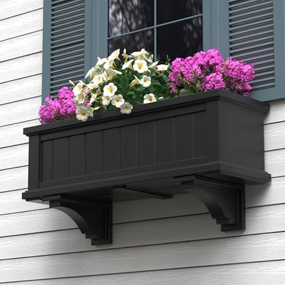 Mayne Inc Fairfield Decorative Brackets, 2-pack, Plastic, Black, Standard (5856-B) - color: Black