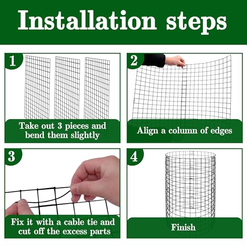 Adnee 15 Packs Wire Plant Protector from Animals, 12 x 12 Inches Metal Mesh Plant Cage Covers, Sturdy Garden Bunny Barricades Chicken Wire Cloche for Plants Shrubs Vegetables Flowers - color: 15 Pack 12x12 Inch