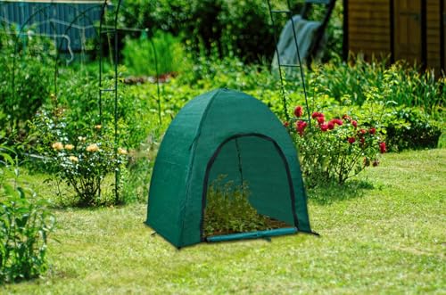 Winter Plant Covers for Snow and Ice Protection Shrub Cover Freeze Protection Plant Tent Protect Outdoor Plant and Potted Plant from Snow Frost Sun and Animal with Zipper Door 36*36*40 (2Packs) - color: Green 36”