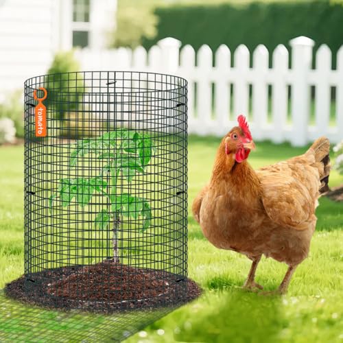 5 Pack Wire Plant Protector, 16"x12" Detachable Metal Plant Protectors Mesh, Garden Plant Protectors for Shrubs Flowers Vegetables to Keep Rabbit & Chicken Animals Out
