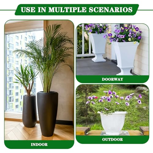 Adjustable Heavy Duty Metal Plant Risers , Fit Round Square Tapered Pots - size: Adjustable Size Range:14-18"- 2Pack