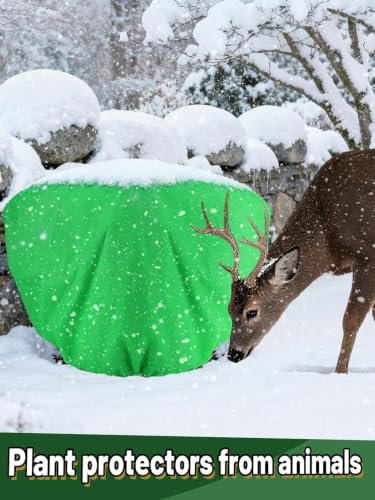 3Pcs 19.6x39.3" 70GSM Thick Plant Covers Freeze Protection for Winter Shrub - size: 19.6in x 39.3in