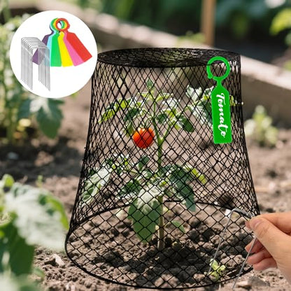 15 Sets of Chicken Wire Cloche Plant Covers Garden Netting, Heavy Duty Chicken Wire Plant Covers Protectors from Animals for Keeping Bunnies Chicken Squirrels Birds Other Out 9.13×9.13 in