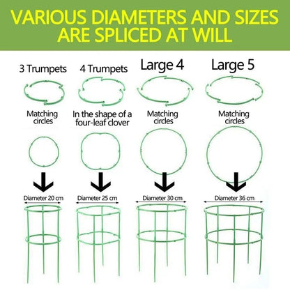 Tomato Cage | Tomato Support | Adjustable Green Plant Supports for Garden | 48in Deformable Assembled Tomato | Trellis for Vegetable, Flower and Fruit Growing，Plant Support Structures