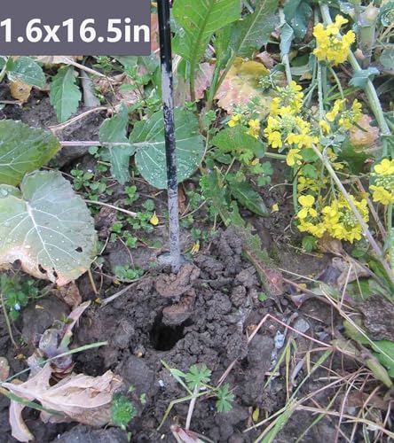 TCBWFY Garden Auger Drill Bit for Planting,Spiral Hole Drill Earth Post Umbrella Bulb Planter Auger for 3/8" Hex Drive 1.6"x9",1.6"x16.5",3.5"x16",4"x12",2"x32" - size: 1.6"x9",1.6"x16.5",4"x12",3"x16.5",2"x32"