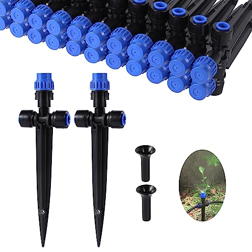 HUISUYTON 12 Pcs Push-to-Fit Drip Irrigation Spray for 1/4 inch Tubing - style: 12pcs-Atomization Sprinker