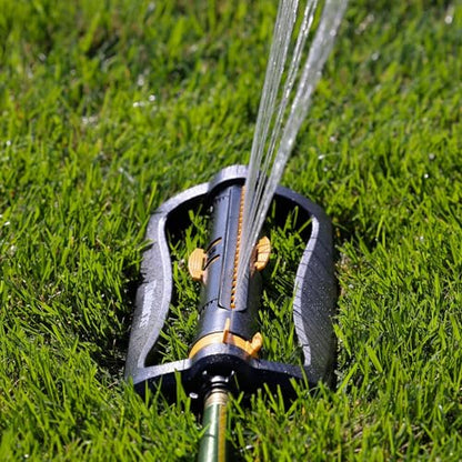 Melnor 65165AMZ XT Turbo Oscillating Sprinkler,4,500 sq. ft.,Quick Connect Bundle,2-Way Adjustable,Black,Yellow,(Pack of 12) - size: 2-Way Adjustable, style: Pack of 12