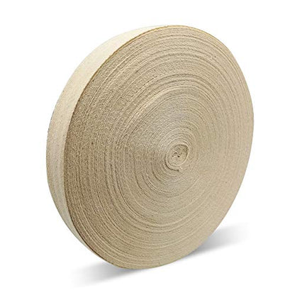 Natural Cotton Twill Tape 55 Yards 3/8 Inch Bunting Bias Tape Herringbone Webbing Tape Roll for Apron Sewing Dressmaking Craft (Natural White) - color: Natural white, size: 3/8inch