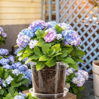 6 Inch Clear Nursery Pots with Drainage Hole 12Pcs,Plastic Plant Planters - color: 6 in