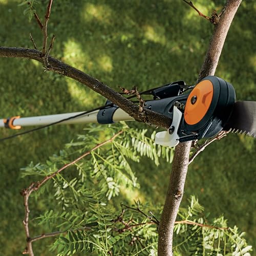 Fiskars 7-16 Ft Chain-Drive Extendable 2-in-1 Tree Pruner & Manual Pole Saw - style: 7-16 ft Chain Drive Saw & Pruner