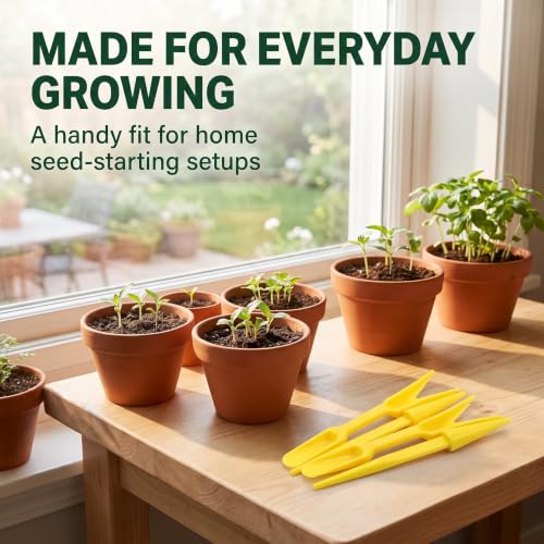 6 Sets Multicolor Planting Seedlings Dibber Widger Garden Tool Plastic Widger Seed Seedlings Dibber Sowing Digging Tool Garden Tool Sets Transplanting Planting Tool