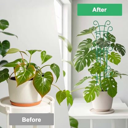 Plant Trellis for Potted Plants 12 Pack Stackable Indoor Outdoor Climbing Houseplant Support with Garden Wire for Pothos Hoya Ivy Flower - size: 12 Pack