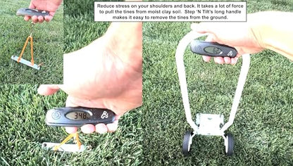 Core Lawn Aerator V4 Kit, 3.4 in Tines, Container - size: Std Length Coring Tines with Container