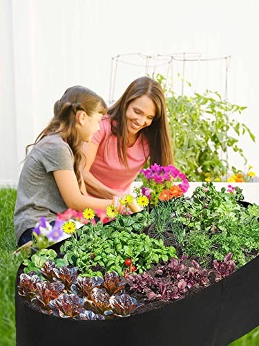 Feitore Fabric Raised Garden Bed, 2ft x 4ft Garden Grow Bags