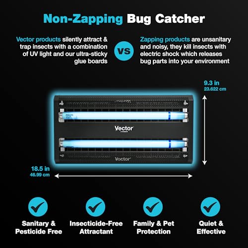 Catchmaster Vector 30 Black Commercial UV Fly Light Trap, 1,500 Sq Ft - style: 30W Black