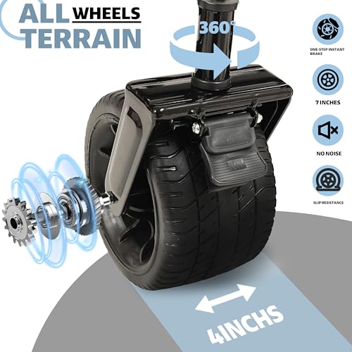 GDFStudio Foldable Wagon Cart with Extended Tailgate, Extra Long Extender Cart, Utility Cart for Camping Beach Sports Garden, All-Terrain Beach Wheels, 480 lbs Capacity, Black+Gray - color: Black+gray With Tailgate