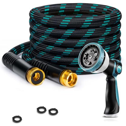 Garden Hose 25FT Lightweight Kink-Free Thick Grip Outdoor - color: Blue