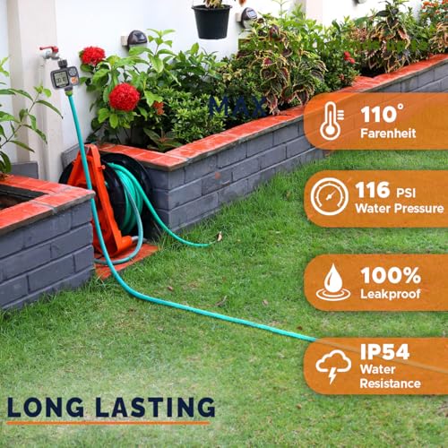 Morvat Programmable Outdoor Garden Hose Sprinkler Timer with Rain Delay