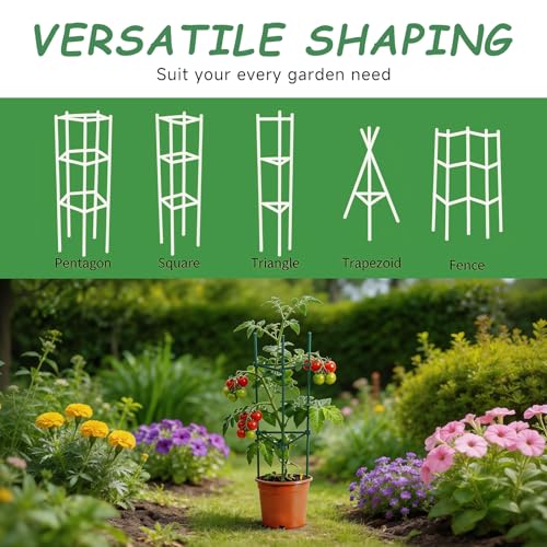 100pcs Garden Stakes Arms for Tomato Cage, 11mm, No Stake - size: 11mm/0.43inch