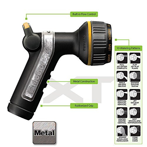 Melnor 65179AMZ Heavyweight Metal Thumb Control Nozzle w/Quick Connect Set - size: Multi-Pattern, style: Heavyweight Thumb Control