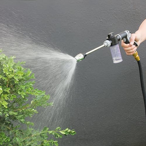High Pressure Long Rod Car Wash Water Sprinkler Household Car Wash Tool Metal Extension Rod Gardening Hand Tool Extendable Garden Irrigation Wand - color: Blue