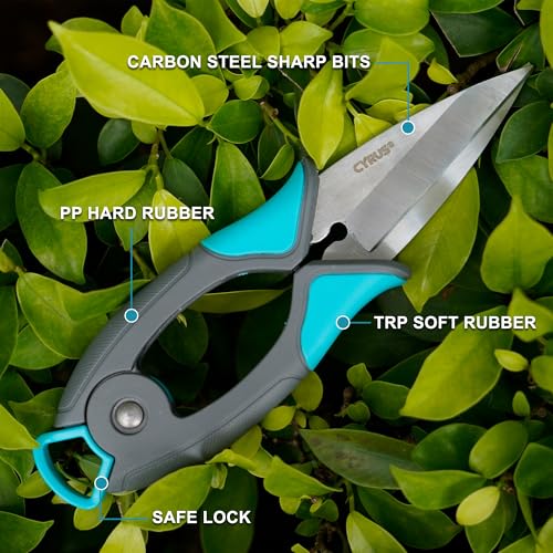 7 Inch Straight Blade Pruning Shears Carbon Steel Snips For Bonsai Flower - style: Pruning Snip 1