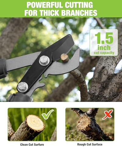 WORKPRO Bypass Lopper for Gardening, 28" Branch Cutter with Gear System - size: 1PC - 28" Lopper