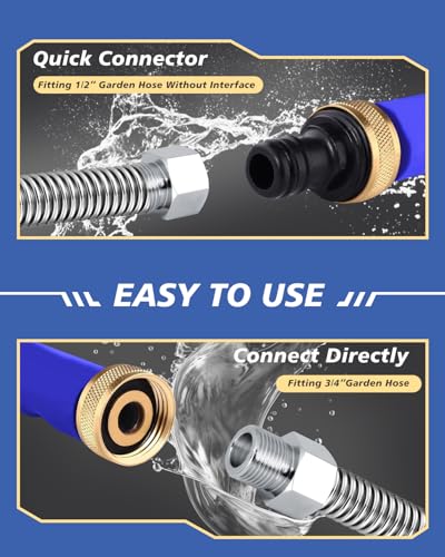 Jet Nozzle Power Washer for Garden Hose, High Pressure Hose Nozzle - color: Blue
