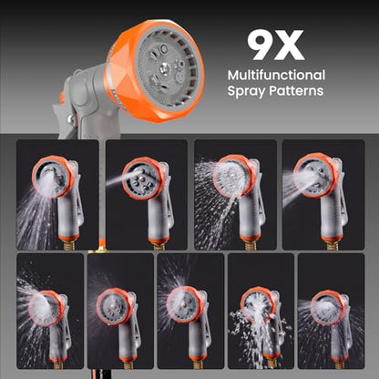 OLIXIS Retractable Garden Hose Reel, 1/2'' x 65 ft Water Hose with Nozzle - size: 1/2" x 65 FT