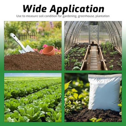 WiFi Soil Moisture Meter, 3-in-1 Smart Soil Tester for EC/Temp/Moisture, Wireless Plant Monitor with App, High Precision Digital Soil Sensor for Indoor Outdoor Garden & Lawn(Solar Powered)