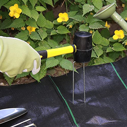 200 Pack 6 Inch 11GA(0.12inch) Galvanized Landscape Staples Garden Stakes Fence Netting Pins Ground Spikes Sod Cover Fabric Pegs - size: 6"x1" 11GA Galvanized 200 Pack