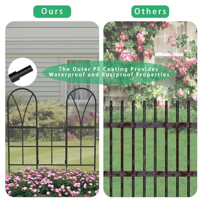 2 Pack 45" Metal Garden Trellis for Climbing Plants, Adjustable Angles