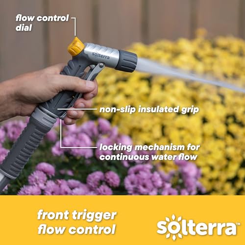 Solterra Adjustable Garden Hose Nozzle with Front Trigger - size: Front Trigger, style: Adjustable