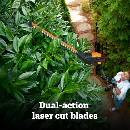 WORX Cordless Pole Hedge Trimmer, 20V 20" Bush Trimmer, WG252.9 - style: 20" 20V Hedge Trimmer/Tool Only