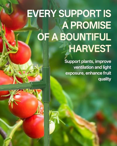 3 Pack Tomato Cage, Up to 47 Inch Adjustable Square Tomato Cages for Pots - size: 3 Pack-47in