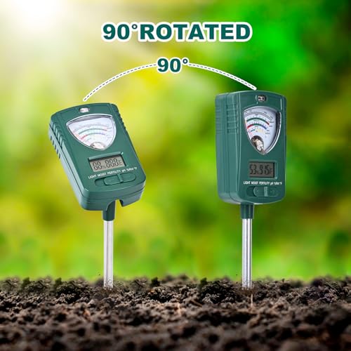 Soil Test Kit,7-in-1 Soil Moisture Meter for Indoor and Outdoor Plants