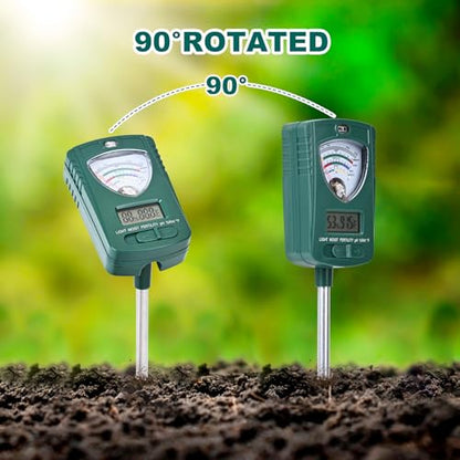 Soil Test Kit,7-in-1 Soil Moisture Meter for Indoor and Outdoor Plants