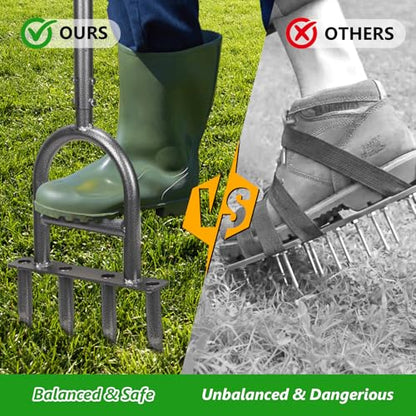 2-in-1 Lawn Aerator Weed Puller