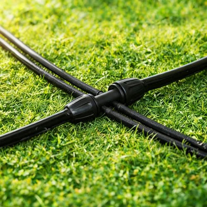 MIXC 100ft Soaker Hose, 1/4" Drip Irrigation Tubing Kits with Fittings - size: 100ft