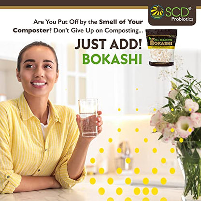 SCD Probiotics Bokashi Compost Starter, Accelerator, Odor Reducer - 6 lb - size: 6.6 lb (3 Pack)