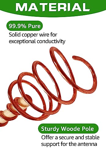 6 Pack 13" Copper Rods for Garden, Copper Antennas Stakes for Gardening - color: 6 Pack 13"