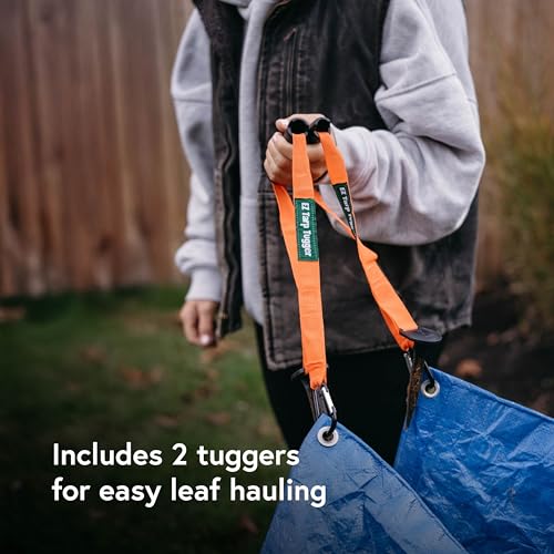 EZ Tarp Tugger - All In One Comfort Grip, Carabineer & Stake – Quick Attach Carabineer Hooks To All Standard Tarps – Stakes Securely In Ground In Windy Conditions - Set of 2 - size: 12 inches x 6 inches