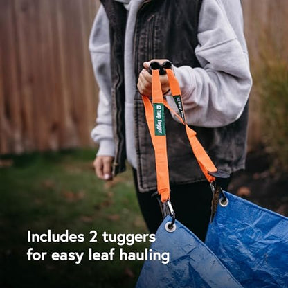 EZ Tarp Tugger - All In One Comfort Grip, Carabineer & Stake – Quick Attach Carabineer Hooks To All Standard Tarps – Stakes Securely In Ground In Windy Conditions - Set of 2 - size: 12 inches x 6 inches