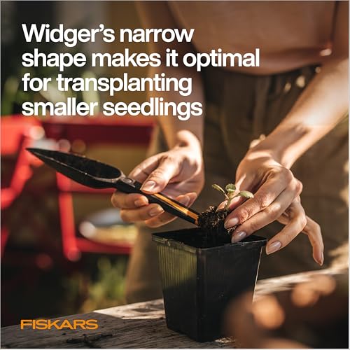 Fiskars 4-in-1 Seed Planting Garden Trowel and Seed Sower Tool