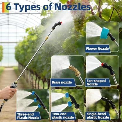 10.5 Gallon Wheeled Battery Sprayer, 12V 4Ah for Lawn & Garden - size: 10.5 Gal