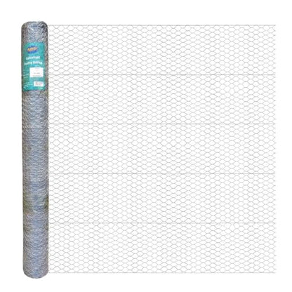 MTB 20GA Galvanized Hexagonal Poultry Netting Chicken Wire 60 inches x 150 feet x 1 inch Mesh - size: 60"x150'