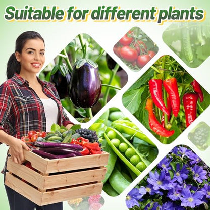 ANPHSIN Sturdy Triangle Tomato Cage with Movable 15 Gal Grow Bags, 3 Sets - style: 15 gallons
